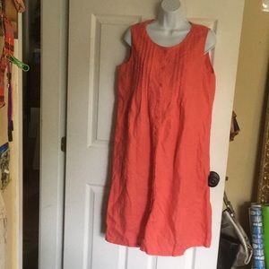 L L Bean Linen dress size 10